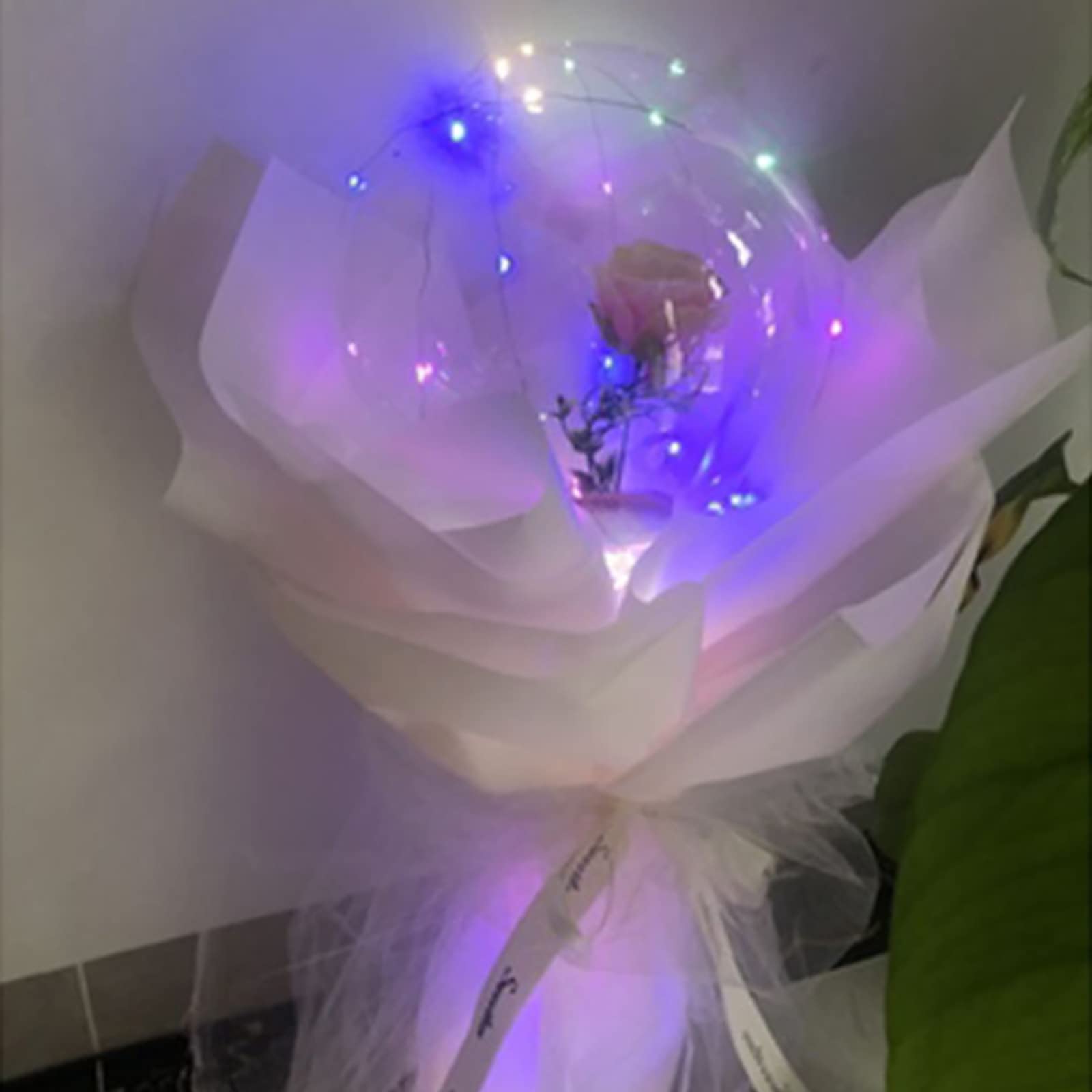 ルミナスバルーン ローズブーケ フラワー 花束 造花 バラ バレンタインデー Amazon｜LEDルミナスバルーン ローズブーケ フラワー 花束 造花